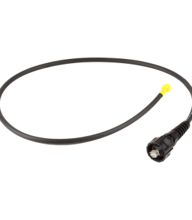Patch Cord Industrial Ruggedized a Plug Modular, Cat6, de 0.91 Metros (3 Pies), Color Negro