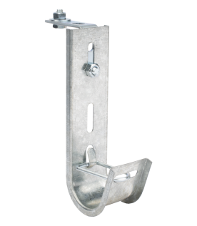 Soporte (Gancho) tipo J-Hook, hasta 10 cables Cat6, ideal para soportar cableado en los espacios de manipulación al aire, Para instalación en interior