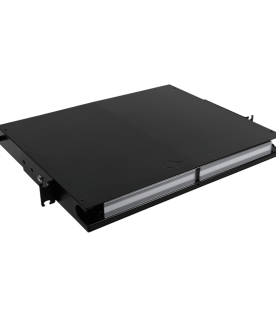 Distribuidor de Fibra Óptica de Alta Densidad LigthVerse *Plus* Para Rack de 19 Pulgadas, Acepta 4 Placas Plug and Play, Hasta 96 Fibras, 1 UR
