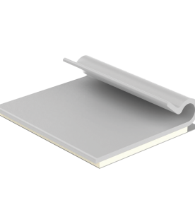 Clip Adhesivo Tipo J, Para Cables de Hasta 4.8 mm de Diámetro, Uso Interior, Color Gris, Paquete de 100pz
