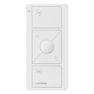 Control Pico inalámbrico para ventilador de techo, 3 botones con subir/bajar y botón de velocidad preestablecida, batería de 10 años, compatible con Caseta Wireless