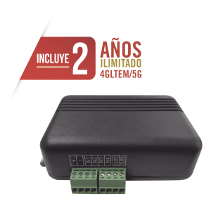 Controlador 4GLTEM / 4 ENTRADAS Y 2 SALIDAS / 2 AÑOS ILIMITADOS INCLUIDOS / Activacion Remota /Notificacion PUSH e EMAIL / APP SIN COSTO / Soporte para Reporte a Central de Alarma