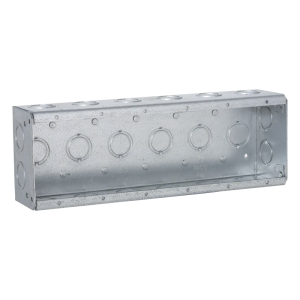 Caja de 6 Gang/Profundidad 2 1/2"/28 Entradas 1/2"-3/4".