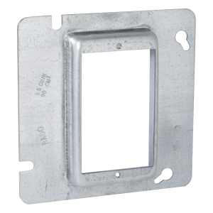 Sobretapa Cuadrada Galvanizada para Caja de 4 11-16" / Realce de 3/4".