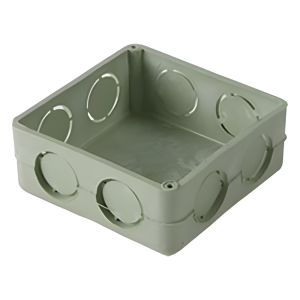 Caja Cuadrada de 1/2" para Instalaciones de PVC Conduit Pesado.