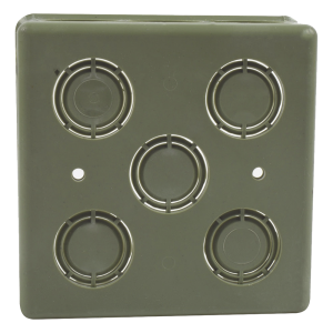Caja Cuadrada de 1/2" - 3/4" para PVC Conduti Pesado.