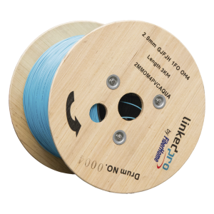 Fibra Óptica Multimodo OM4, 2 mm, Simplex, Tight Buffer, 900 micras, Color Aqua, Precio Por Metro, (Hasta 2000 Metros en un Solo Tramo de Cable)