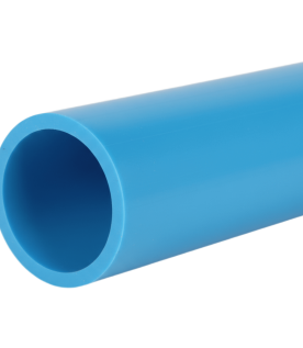 Ducto para Fibra Óptica 1 1/4" Liso RD11, Color Azul Cian Prelubricado, Rollo de 200 Metros
