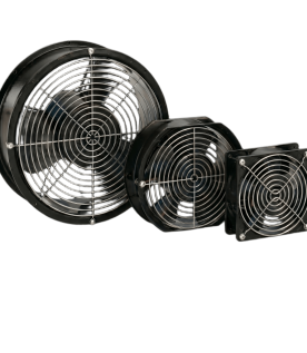 Ventilador Axial Compacto 6 Pulgadas / 115VAC / 102CFM / Silencioso / Acero Negro / 50,000 Horas Operación