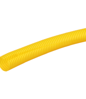 Tubo Corrugado Abierto Fiberrunner, para Protección de Cables, 1.50 in (38.1 mm) de Diámetro, 3.1 m de Largo, Color Amarillo