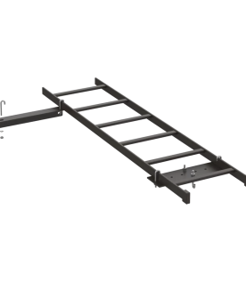 Kit de Conexión de Rack a Pared, Con Escalerilla de 1.3 m de Largo y 12 in de Ancho, de Acero, Color Negro
