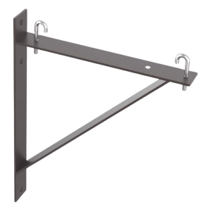 Kit de Soporte Triangular a Pared, Para Escalerillas de 12 y 6 in de Ancho, de Acero, Color Negro
