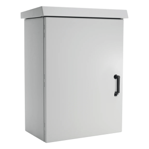 Gabinete Para Exterior OSP ComLine de 18 UR, 600 mm de Ancho, 500 mm de Profundidad De Aluminio, Color Gris Claro Con Protección NEMA 4/12/4X/3/3R; IP66