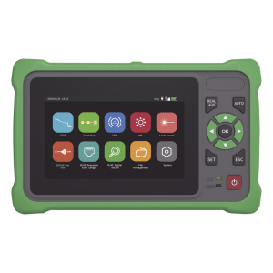 OTDR Touch para Pruebas en los Enlaces de Fibra Óptica / Longitudes de Onda 1310nm y 1550nm / Función VFL 10mW / Función OPM / Función de Mapeo de Cables de Red RJ45 / Recargable / Distancia de Prueba de hasta 260 Kilóme