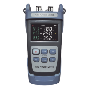 Medidor de Potencia Óptica (OPM) para Fibra Óptica en Redes FTTx / Soporta 3 Longitudes de Onda: 1310nm, 1490nm y 1550nm / Rango de Medición de -40 a 25dBm