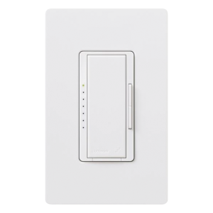 Atenuador de pared Maestro RF PRO de 120 V, 250 W en LED o 500 W incandescente, fase seleccionable y neutro opcional, para RadioRA 2, RA2 Select y RadioRA 3