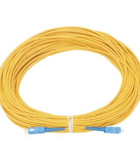 Jumper de Fibra Óptica Monomodo SC/UPC-SC/UPC Simplex de 30 Metros (98.43 Pies), 3mm