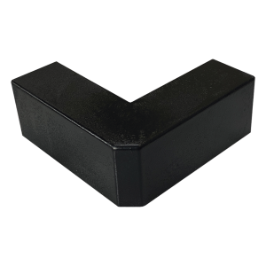 Esquinero Exterior Color Negro de PVC Auto Axtinguible, Para Canaleta TMK-1720-N-CC (5210-02003)