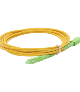 Jumper de Fibra Óptica Monomodo SC/APC-SC/APC Simplex de 2 Metros (6.56 Pies) 3mm