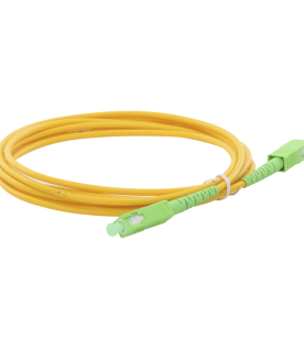 Jumper de Fibra Óptica Monomodo SC/APC-SC/APC Simplex de 3 Metros (9.84 Pies), 3mm