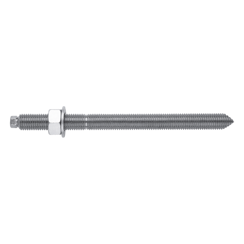 Esparrago químico galvanizado 10 x 130 mm.