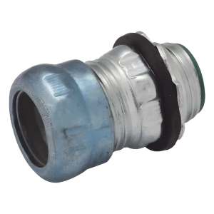 Conector de Compresión Impermeable Aislado de Acero Galvanizado para Pared Delgada de 1 1/2" .