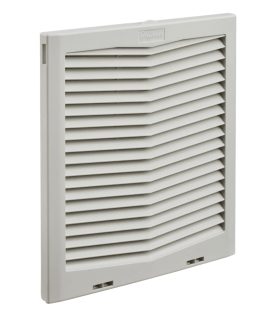 Rejilla de Escape para Ventilador con Filtro HG / Protección IP54 / Compatible con Ventiladores HF13 de 13 in (325 mm) / De Plástico / Color Gris Claro