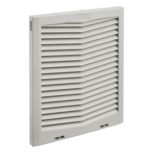 Rejilla de Escape para Ventilador con Filtro HG / Protección IP54 / Compatible con Ventiladores HF13 de 13 in (325 mm) / De Plástico / Color Gris Claro