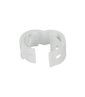 Kit de 25 Clips de Identificación Para Patch Cords, Compatible con Diámetros de 4.7 a 7.8 mm (0.19 a 0.31 Pulgadas), Color Blanco