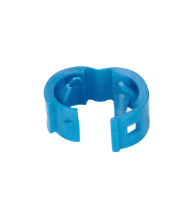 Kit de 25 Clips de Identificación Para Patch Cords, Compatible con Diámetros de 4.7 a 7.8 mm (0.19 a 0.31 Pulgadas), Color Azul