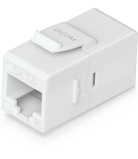 Keystone Coupler Cat6 Pass-Through para Cable Ethernet, Instalación Snap-In en Patch Panel, Paquete con 12 Piezas
