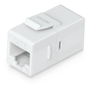 Keystone Coupler Cat6 Pass-Through para Cable Ethernet, Instalación Snap-In en Patch Panel, Paquete con 12 Piezas