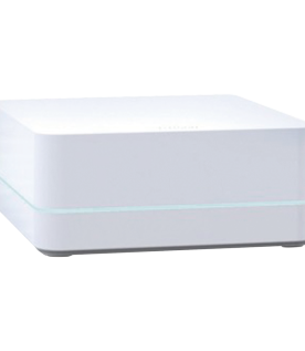 Repetidor inalámbrico para extender el alcance RF de un sistema Caseta Wireless, cobertura aproximada de 232 m², alimentación USB de 5 V con adaptador incluido