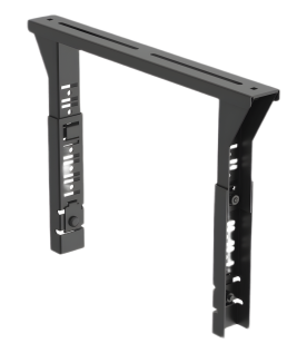 Soporte Tipo Trapezoidal Apilable, para Charolas Wire Basket de 300 mm (12 pulgadas) de Ancho, Color Negro.