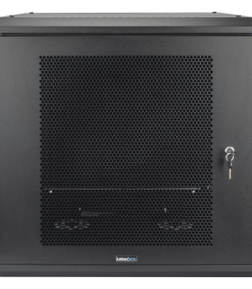 Gabinete de Pared con Puerta Perforada, 635mm de Profundidad, 12U Rack de 19 in, Acero Reforzado