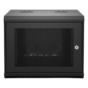 Gabinete Rack 19 Pulgadas / 04 Unidades / Ventilado / Montaje Pared / Acero Calibre 20 / Capacidad 100 kg / Dimensiones 636x606x283 mm (25x23.9x11.1 in)