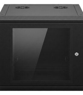 Gabinete de Pared 9U de 635 mm de Profundidad, Rack de 19 in en Acero Reforzado: Compacto y Resistente para Soluciones Profesionales