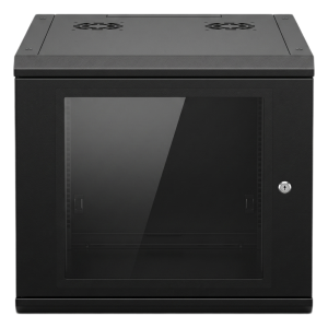 Gabinete de Pared 9U de 635 mm de Profundidad, Rack de 19 in en Acero Reforzado: Compacto y Resistente para Soluciones Profesionales