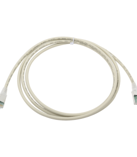 Patch Cord Z-MAX Cat6A S/FTP, CM/LS0H, 1.52 Metros (5 Pies), Color Gris, Versión Bulk (Sin Empaque Individual)