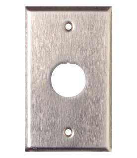Placa de Pared Reforzada, de Acero Inoxidable, Para Uso Industrial, de 1 Puerto