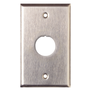 Placa de Pared Reforzada, de Acero Inoxidable, Para Uso Industrial, de 1 Puerto