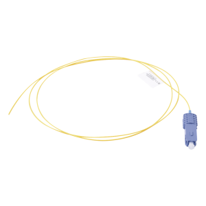 Pigtail de Fibra Óptica SC/UPC Simplex, Monomodo OS1/OS2 XGLO, OFNR, Color Amarillo, 1 Metro (3.28 Pies)