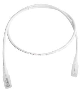Patch Cord MC5 Modular Cat5e UTP, CM/LS0H, 1.52 Metros (5 Pies), Color Blanco, Versión Bulk (Sin Empaque Individual)