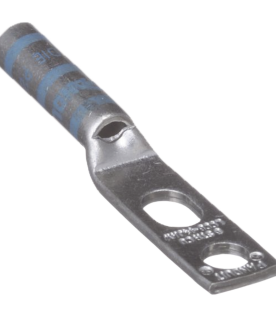 Zapata de compresión LCC6-14JAW-l para cal. 6 Awg, Doble barreno para tornillo prisionero de 1/4, 1 pz