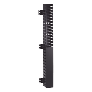 Organizador Vertical IN-Cabinet, Sencillo (Solo Frontal), Para Uso Con Gabinetes Panduit, Montaje Frontal en Riel de Rack, 40 UR, 2.25 in de Ancho, Color Negro