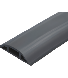 Canaleta flexible color negra de PVC auto extinguible tramo de 2.5m (9300-01254)