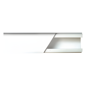 Canaleta color blanco de PVC auto extinguible de una vía, 20 x 17 tramo 2.5m (5201-01250)