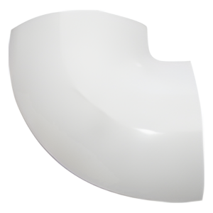 Sección en "L" color blanco de PVC auto extinguible, para canaleta DMC4FT (9430-02001)