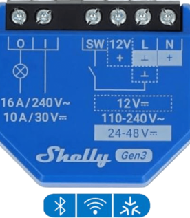 Relevador inalámbrico inteligente 16A, 110-230 V, 1  salida de contacto seco, compatible con asistente de voz Alexa, Google Home