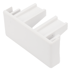 Tapa final color blanco de PVC auto extinguible,  para canaleta TMK1735, TMK1735SD (5390-02001)